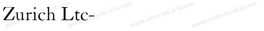 Zurich Ltc字体转换